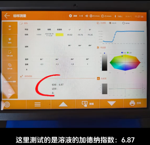 臺式分光測色儀測量藥品溶液顏色 臺式分光測色儀測量藥品溶液顏色